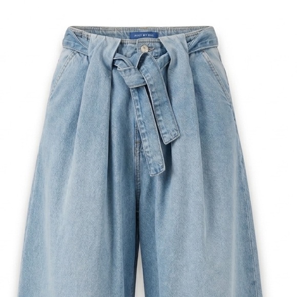 We The Free Light Wash Denim Culottes - Picture 3 of 3